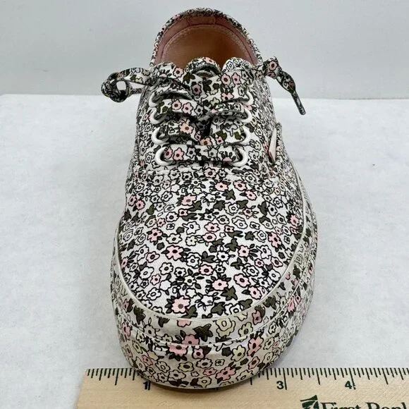 Vans Unisex Multicolor Floral Canvas Sneakers Lace Up Low Top 721356 Sz 6.5M/8W - Picture 12 of 13